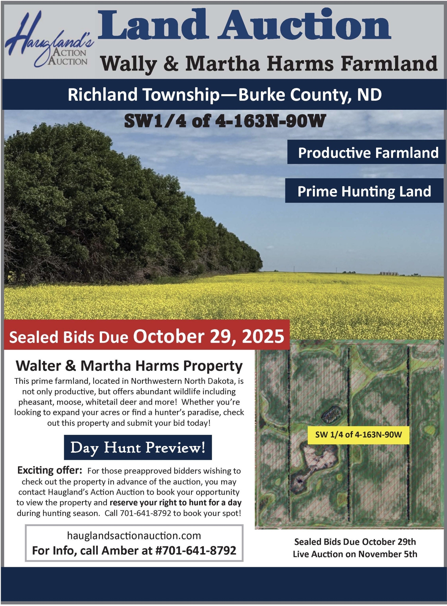 Harms Land Sale Flyer